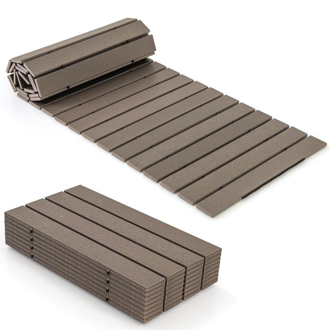 Giantex 8 FT Garden Pathway, Waterproof HDPE Outdoor Walkway with Non-Slip Surface (1/2)