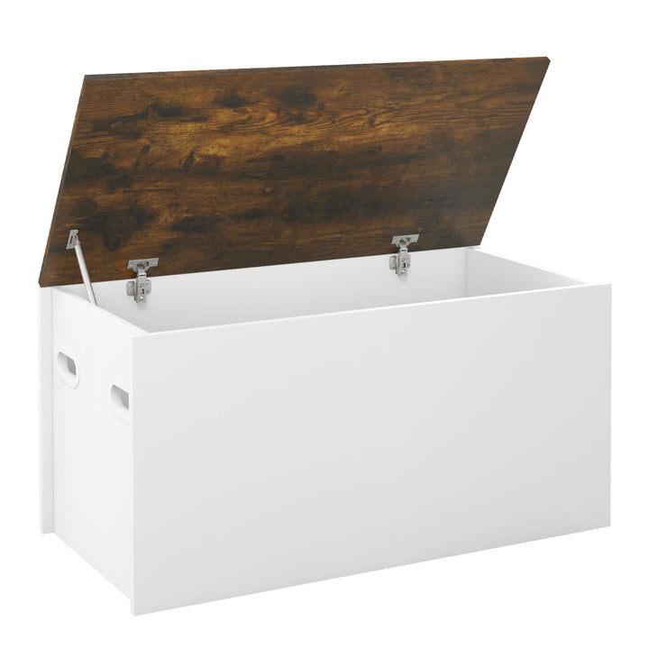 Giantex Flip-top Storage Chest, Lift Top Storage Bench w/Pneumatic Rod &amp; Safety Hinges