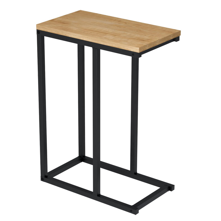 Giantex Small Sofa Couch Side Table That Slide Under with Metal Frame &amp; Spacious Tabletop