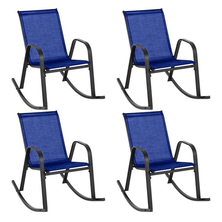 Giantex Outdoor Rocking Chairs , Patio Rocking Chairs w/Breathable Seat &amp; Back