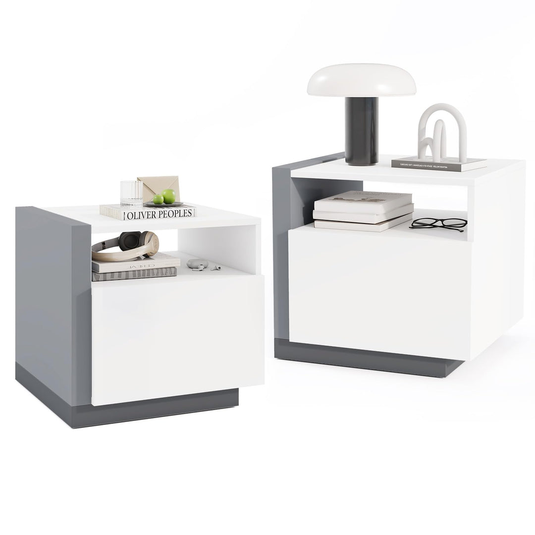 Giantex Modern Nightstand with Drawer