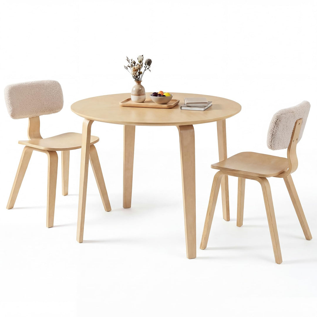 Giantex 37.5" Round Dining Table Set for 2/4