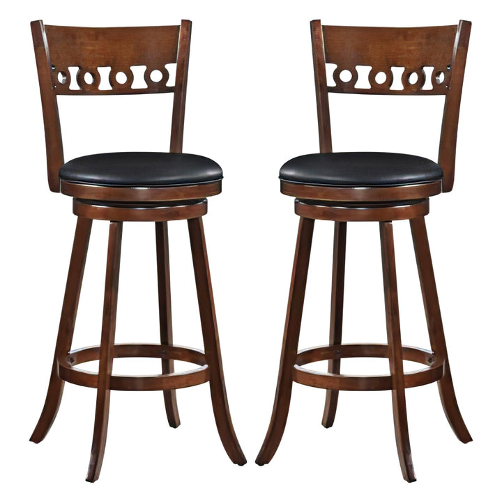 Giantex Swivel Bar Stools, Counter Height Bar Chairs with Back