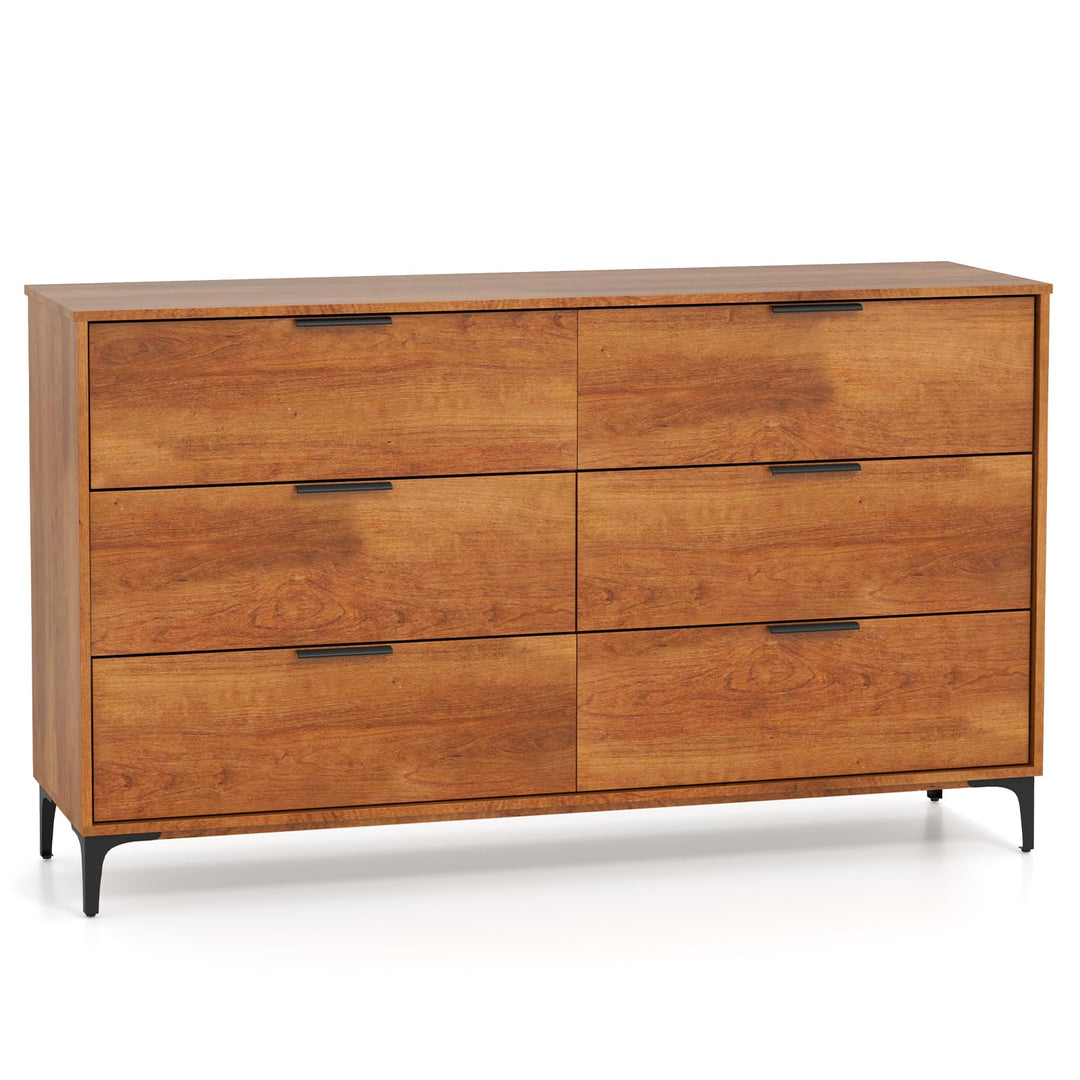 Giantex Wooden Storage Cabinet with Anti-Tip Kit &amp; Sturdy Metal Legs