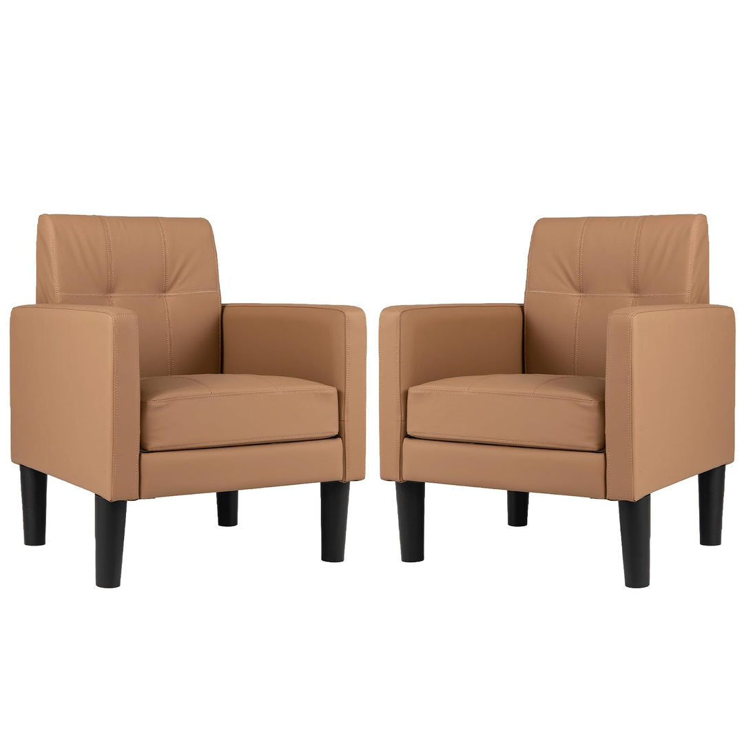 Giantex Modern Accent Chair with Removable Seat Cushion
