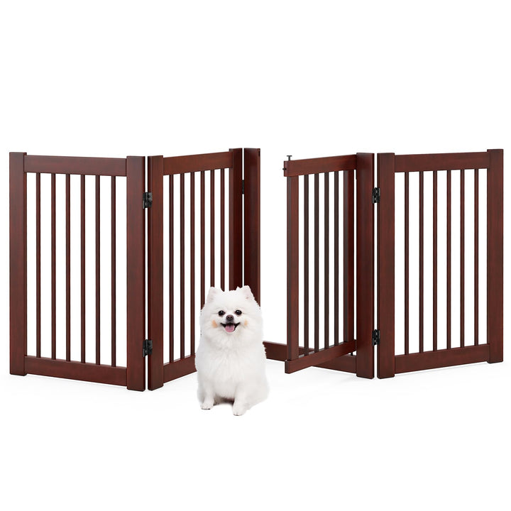 30" Configurable Folding 4 Panel Wood Fence