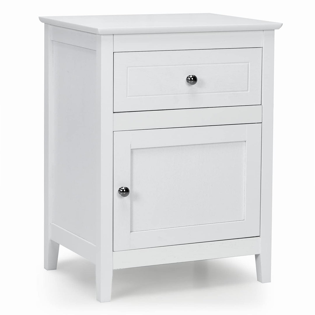 Wooden End Table W/Shelf - Giantex