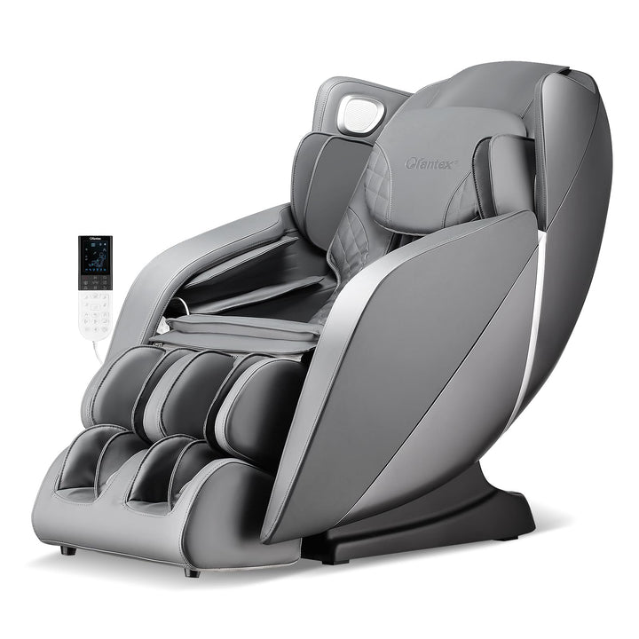 Giantex Comfort Full Body Massage Chair with SL Track Airbags Heating-Gray