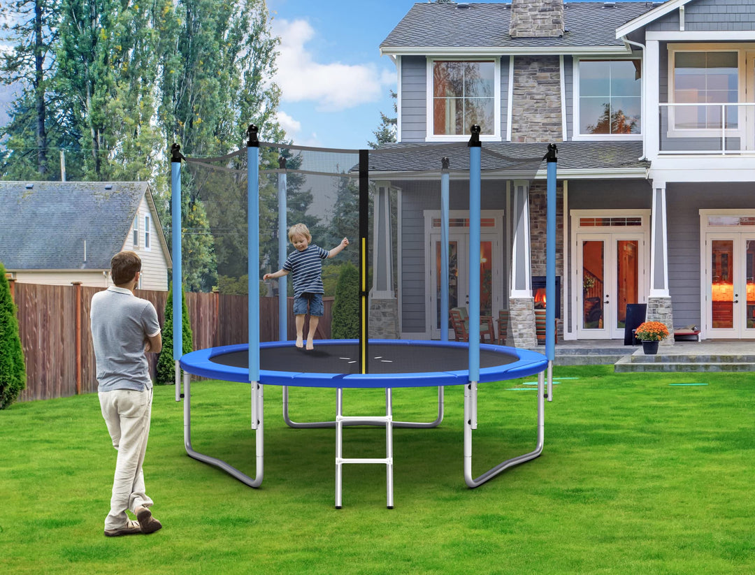 Giantex 8Ft 10Ft 12Ft 14Ft 15Ft 16Ft ASTM Certified Approved Recreational Trampolines