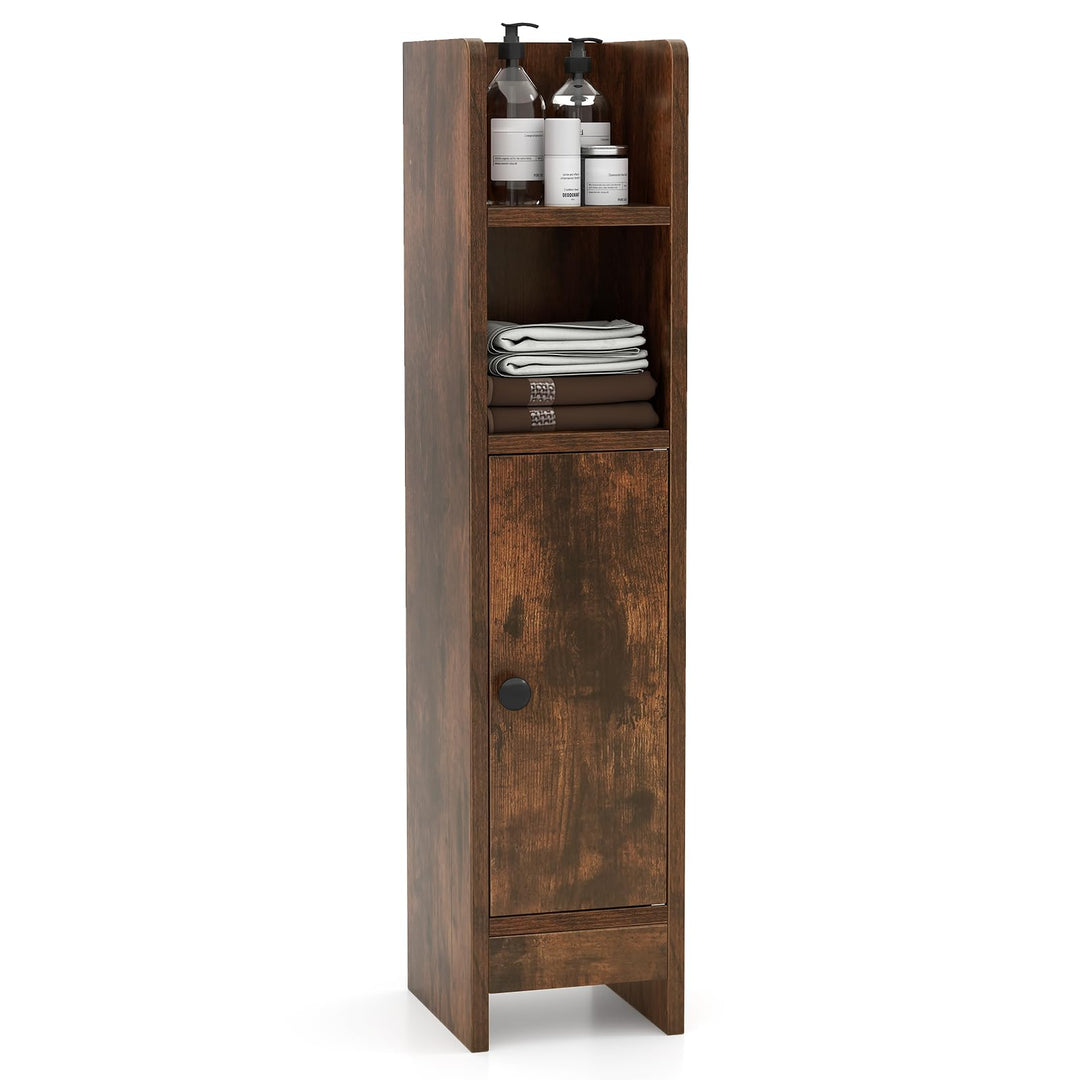 Giantex Slim Bathroom Cabinet with 3 Level Adjustable Shelf &amp; Anti toppling Design