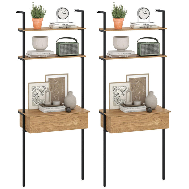 Giantex 4-Tier Ladder Bookshelf for Living Room