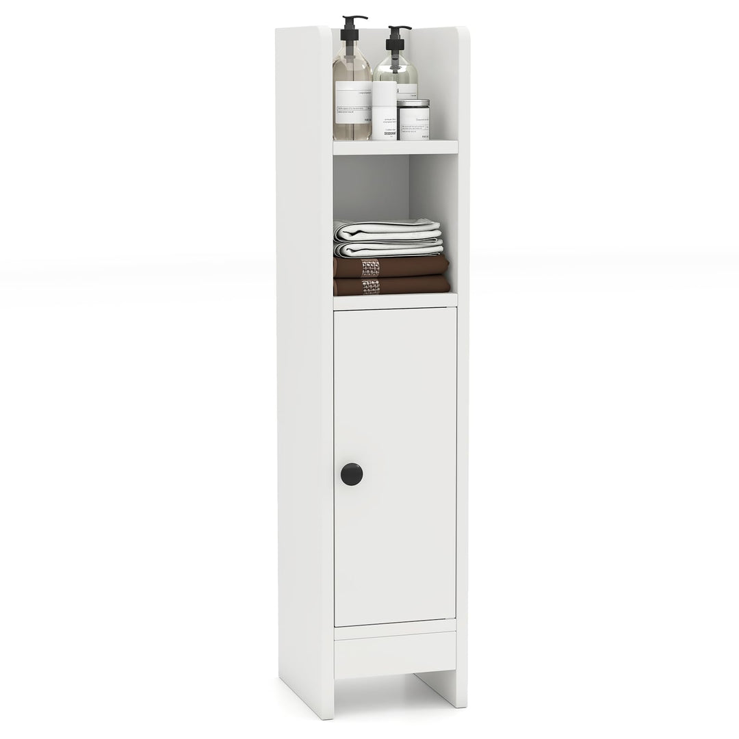 Giantex Slim Bathroom Cabinet with 3 Level Adjustable Shelf &amp; Anti toppling Design