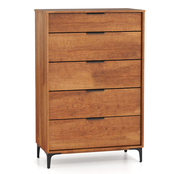 Giantex Wooden Storage Cabinet with Anti-Tip Kit &amp; Sturdy Metal Legs