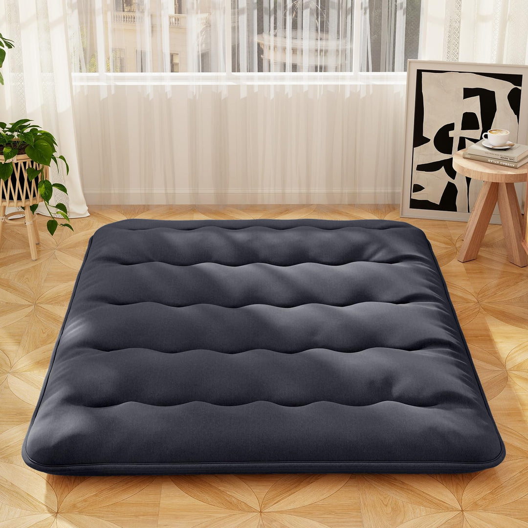 Giantex Japanese Floor Mattress, 4 Inch Futon Mattress with Washable Cover &amp; Storage Bag