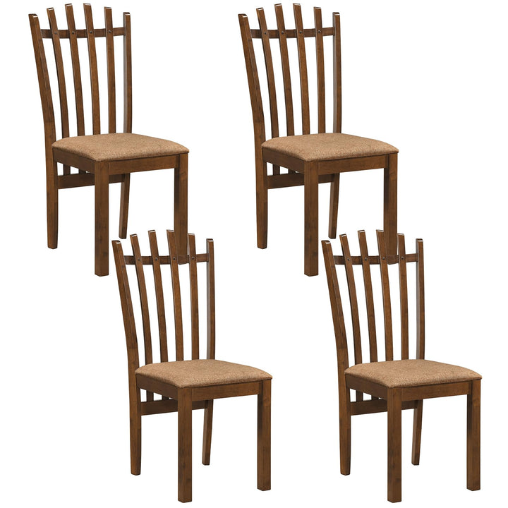 GIANTEX Wood Dining Chairs Set w/ Rubber Wood Frame