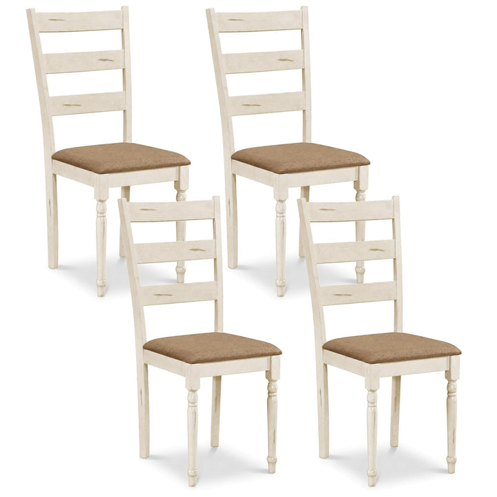 GIANTEX Wood Dining Chairs Set w/Soft Padded Seat &amp; Ergonomic Backrest