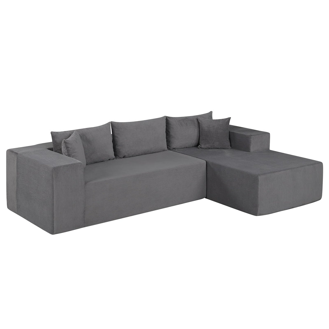 Giantex 110.5" Modular Sectional Sofa for Bedroom &amp; Living