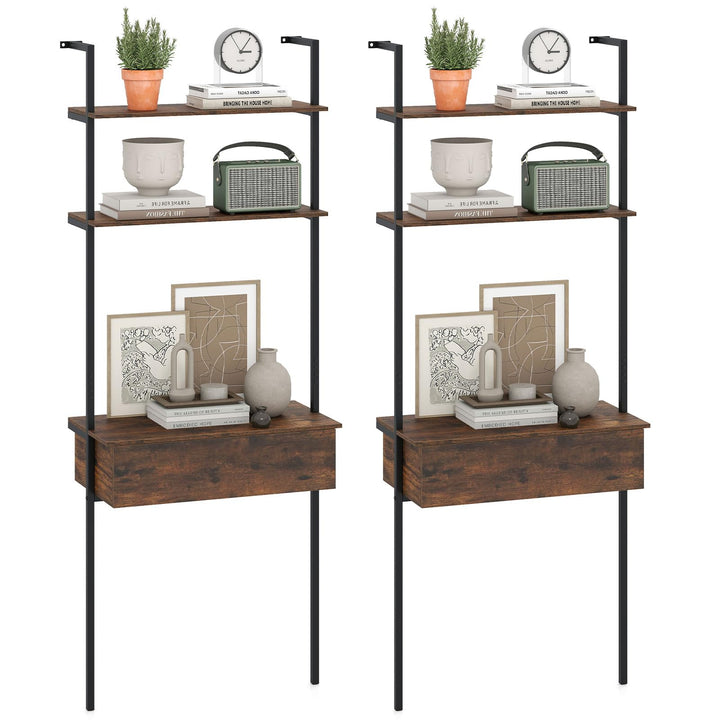 Giantex 4-Tier Ladder Bookshelf for Living Room