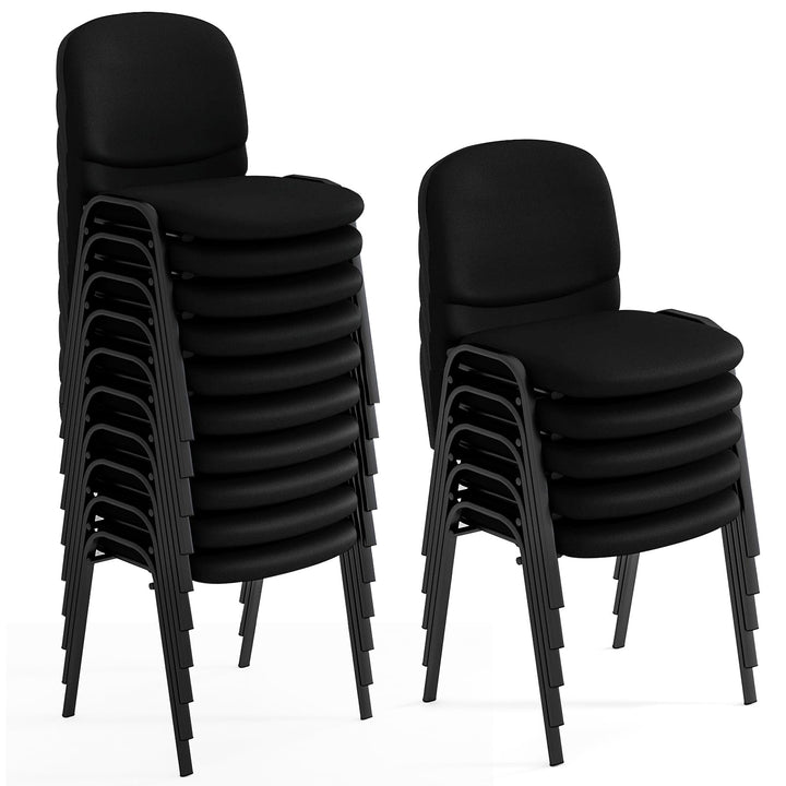 Giantex Conference Chairs with Ergonomic Upholstered Seat &amp; Protective Foot Pad – Chair Set (2 / 4 / 5 / 6 / 8 / 10 / 15 Pack Options)
