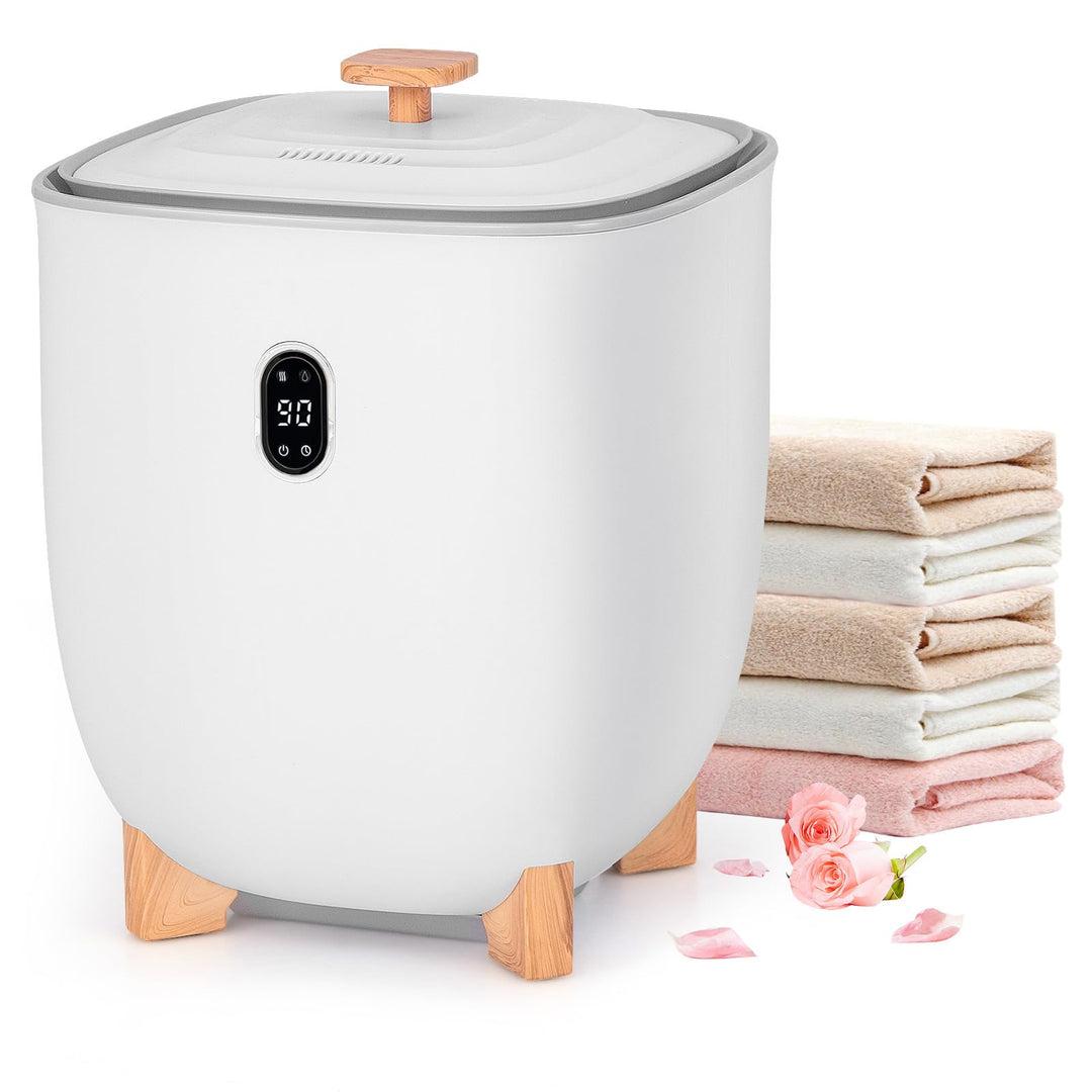 Giantex Upgraded Towel Warmer Bucket - 20L Hot Towel Bucket with PTC Air Heater for Rapid &amp; Even Heating