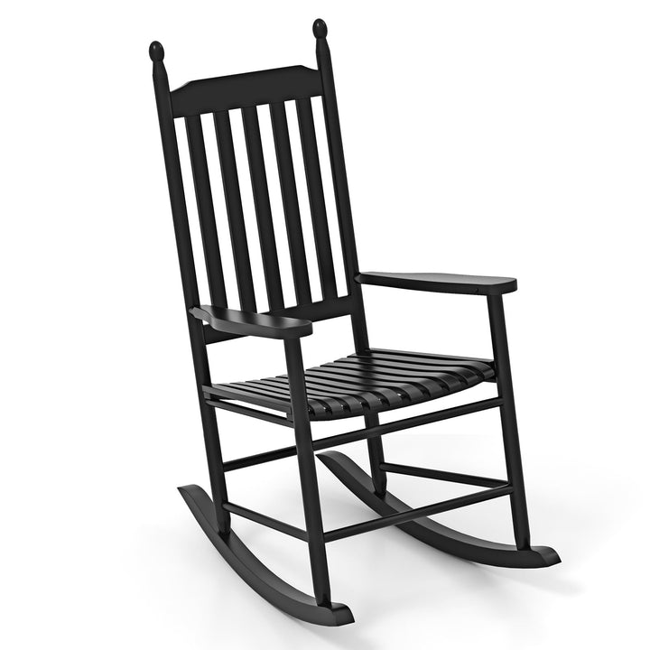 Giantex Outdoor Rocking Chair Set, All Weather Patio Rocker w/Solid Rocking Base &amp; High-Back