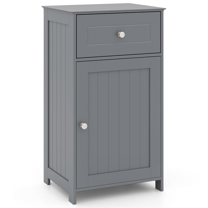 Giantex Floor Bathroom Storage Cabinet Freestanding Cabinet with Drawer