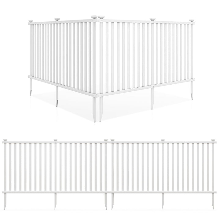 Giantex White Picket Fence - 2 Panels, 80&