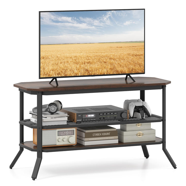 Giantex TV Stand 3 Tier Industrial Entertainment Center