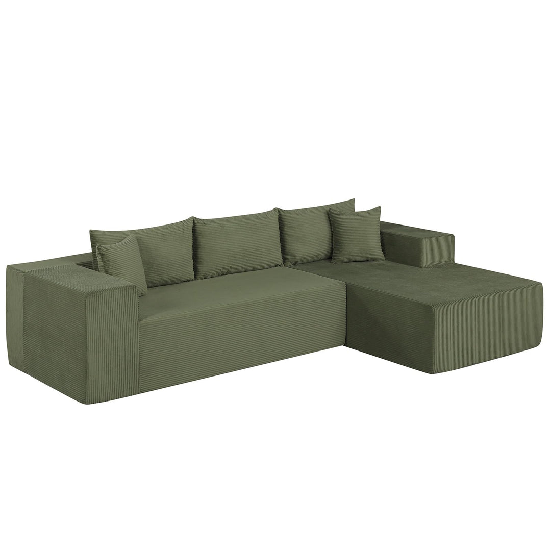 Giantex 110.5" Modular Sectional Sofa for Bedroom &amp; Living