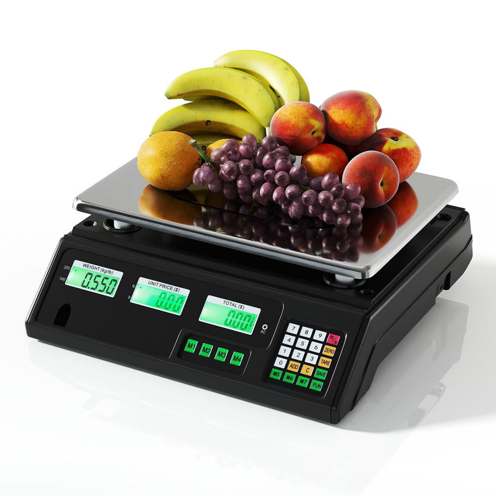 Giantex  88 lb/40 kg Price Computing Scale w/Dual LCD Display &amp; Stainless Steel Platform