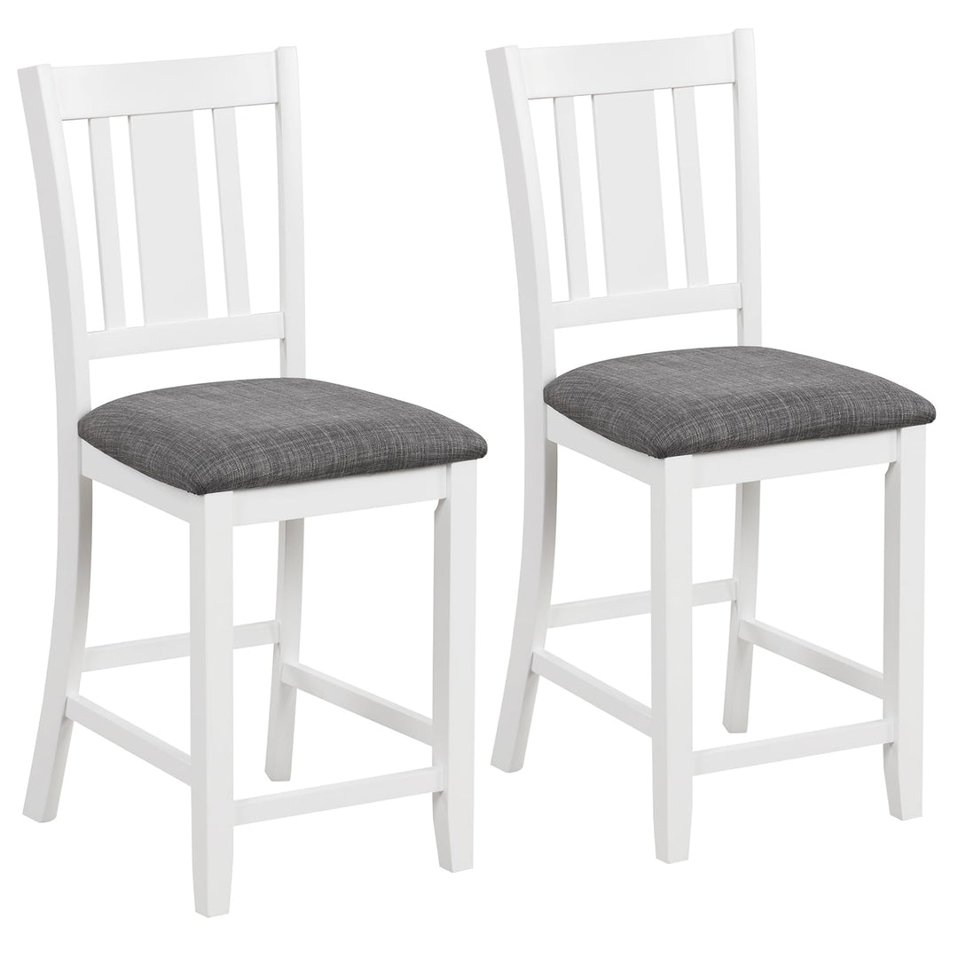 Giantex 24 Inch Modern Counter Height Stools with Footrest