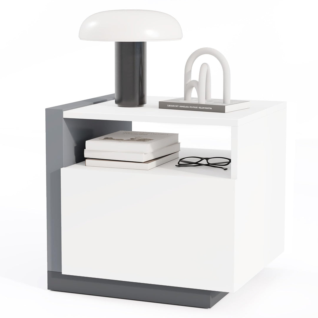 Giantex Modern Nightstand with Drawer