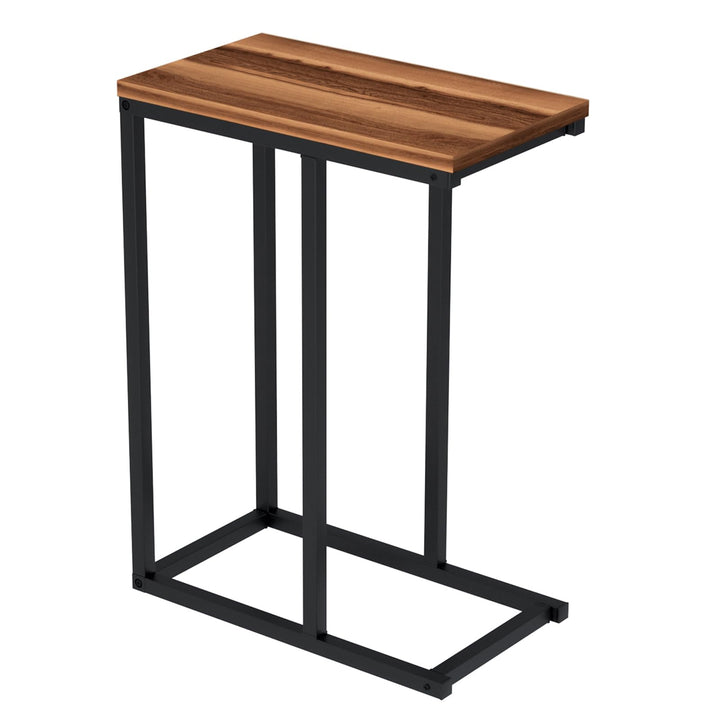 Giantex Small Sofa Couch Side Table That Slide Under with Metal Frame &amp; Spacious Tabletop