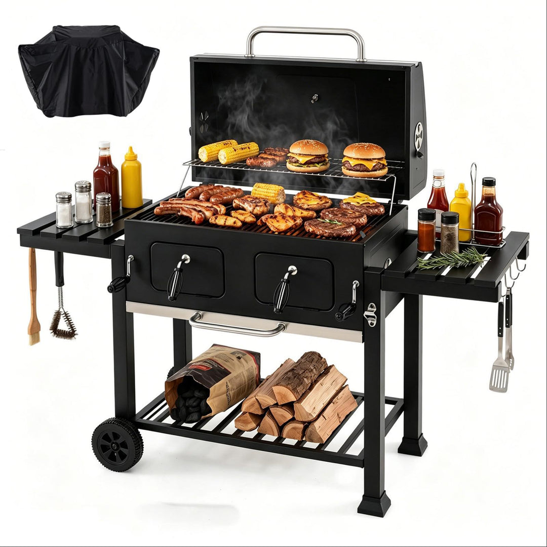 Giantex Extra Large Charcoal Grill with Oversized 752 sq.in. Cooking Area