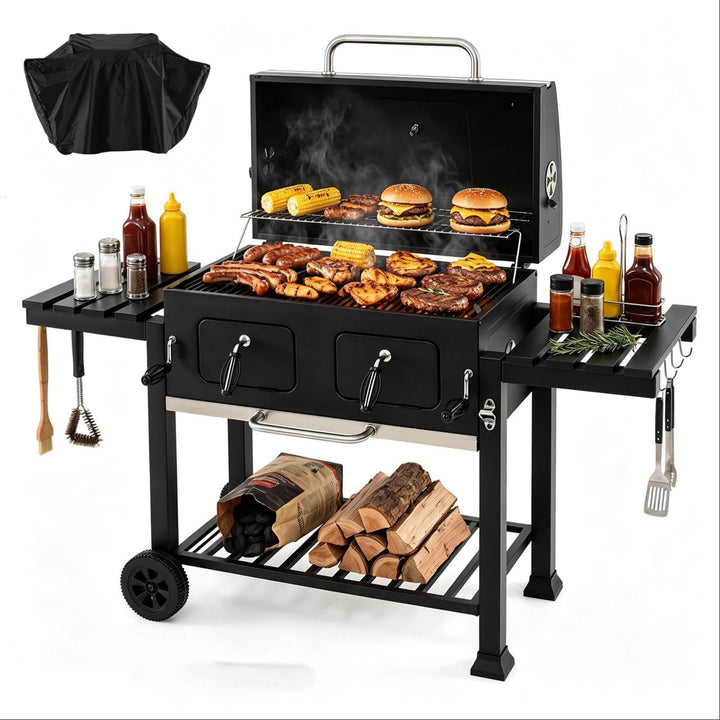 Giantex Extra Large Charcoal Grill with Oversized 752 sq.in. Cooking Area