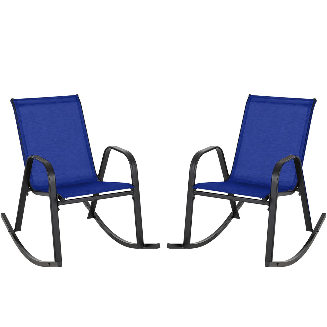 Giantex Outdoor Rocking Chairs , Patio Rocking Chairs w/Breathable Seat &amp; Back