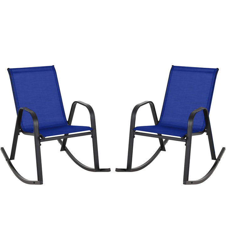 Giantex Outdoor Rocking Chairs , Patio Rocking Chairs w/Breathable Seat &amp; Back