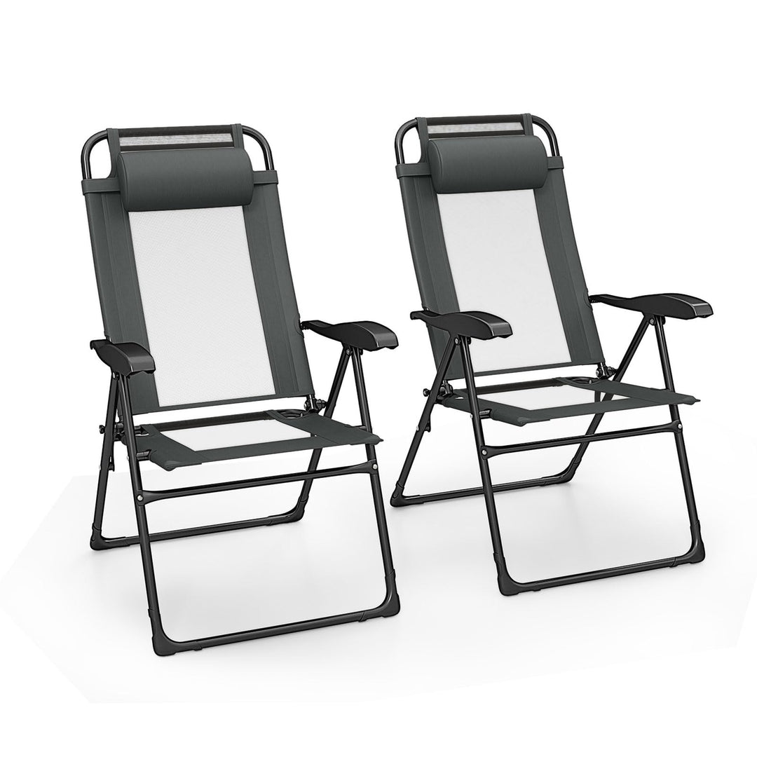 Giantex Folding Patio Chairs Set