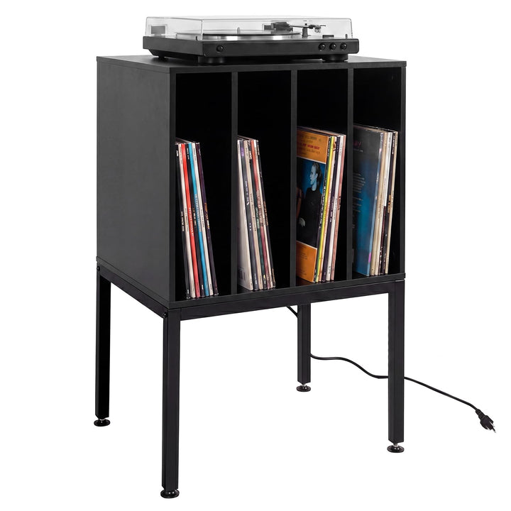 Giantex Record Player Stand with 4 Cabinet Up to 150 Albums