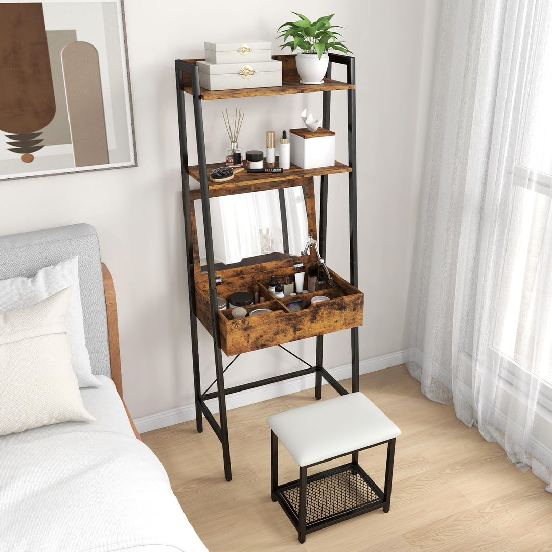 CHARMAID Ladder Vanity Desk Set