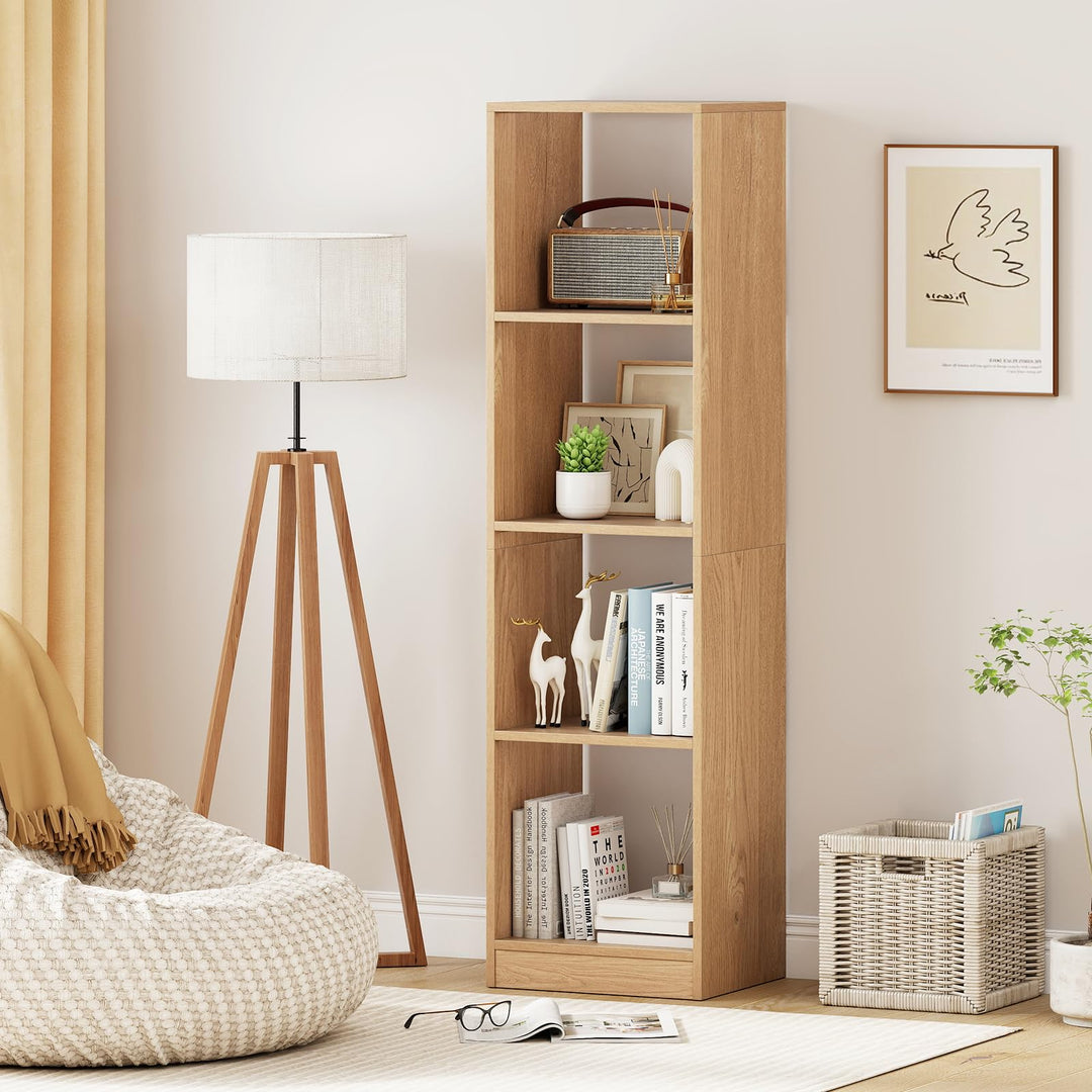 Giantex 56" Tall 4 Cube Bookcase for Small Place
