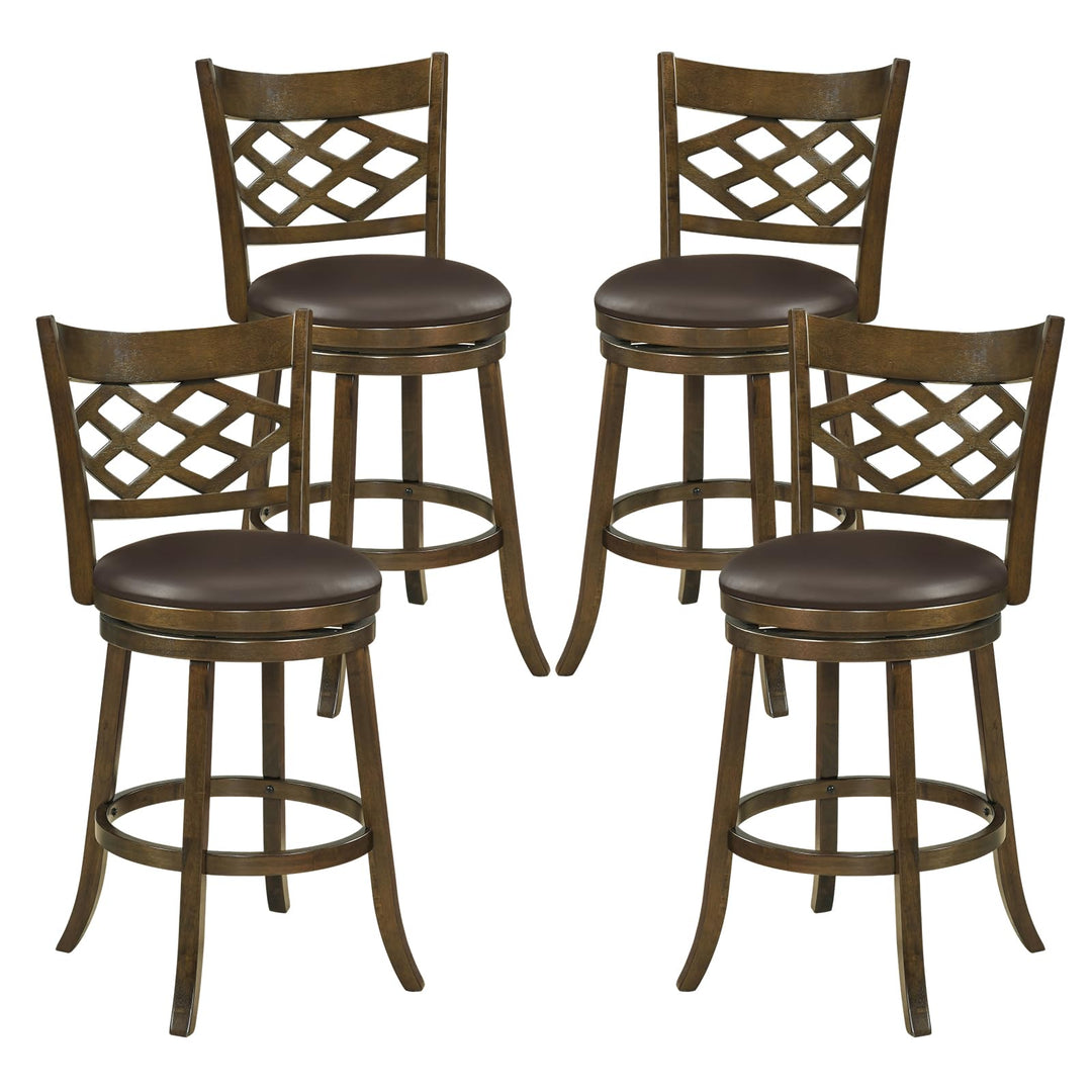 Giantex Swivel Bar Stools Set of 2/4 26"/31" Bar Height Chairs