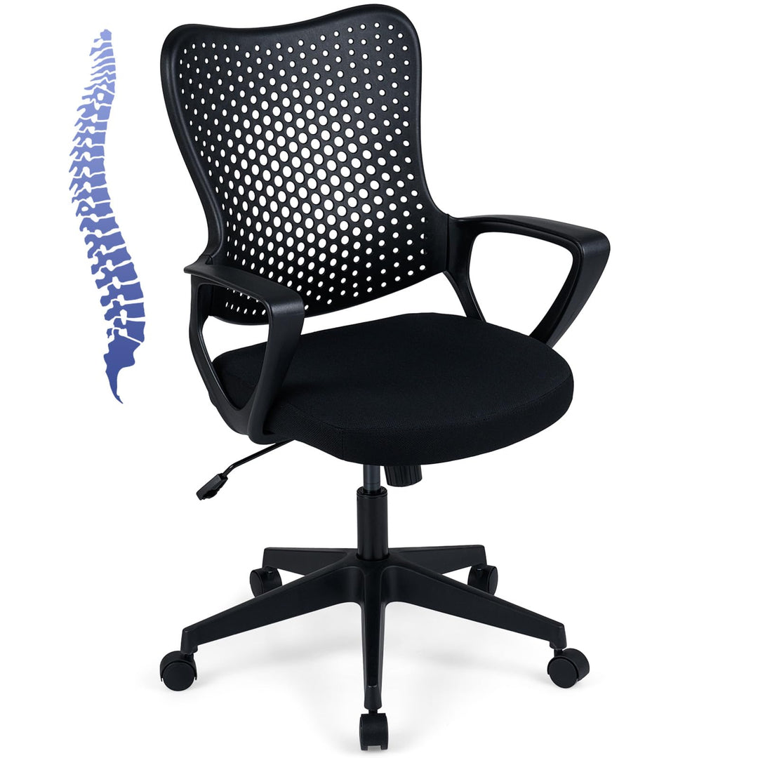 Gianetx Ergonomic Office Chair w/Breathable Butterfly Back &amp; Integrated Armrests (1/2)