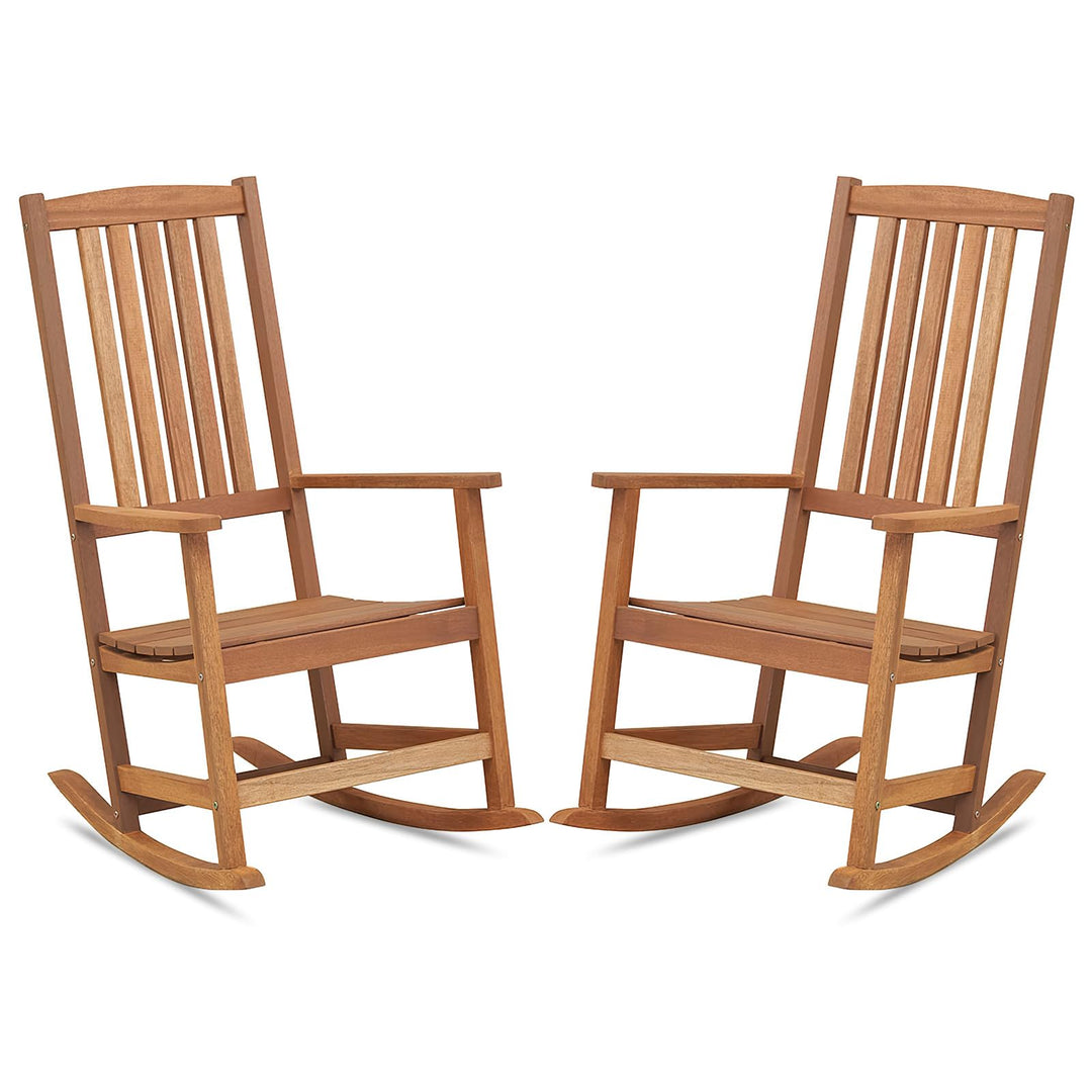 Giantex Outdoor Rocking Chair, High Back Patio Rocker