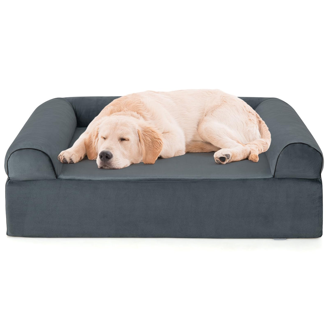 Giantex Dog Bed for Large Dogs, 40" L Memory Foam Dog Sofa Bed with Washable Cover