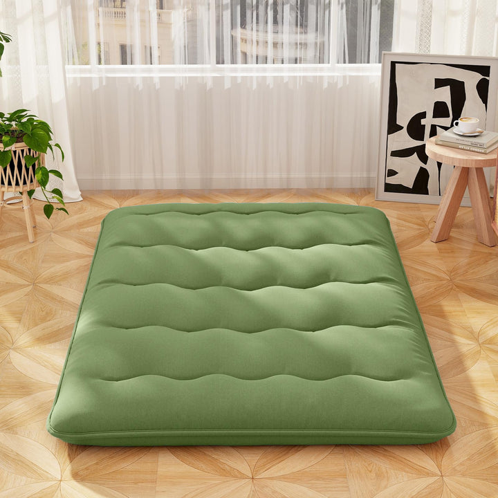 Giantex Japanese Floor Mattress, 4 Inch Futon Mattress with Washable Cover &amp; Storage Bag