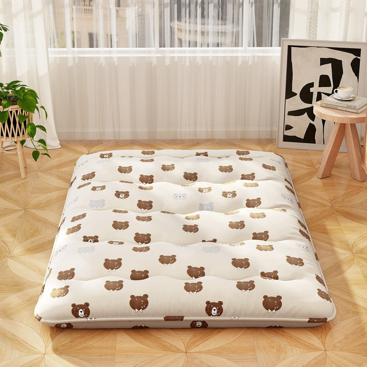 Giantex Japanese Floor Mattress, 4 Inch Futon Mattress with Washable Cover &amp; Storage Bag