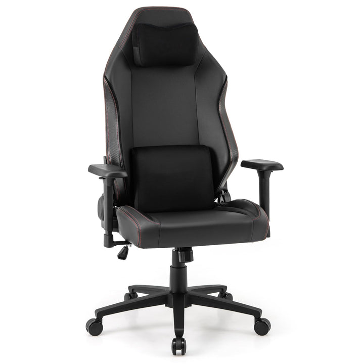 Giantex Gaming Chair Video Game Chair with Magnetic Headrest &amp; Lumbar Support