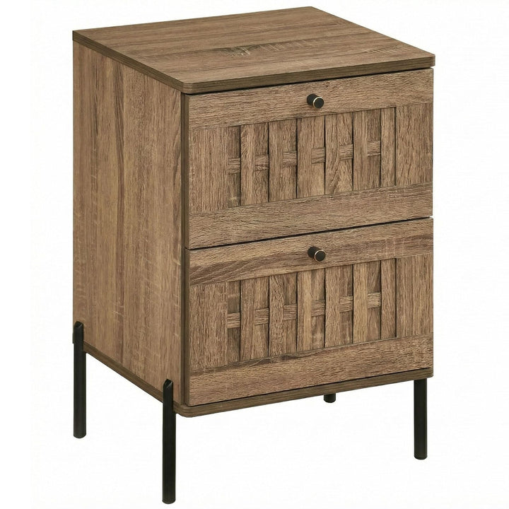 Giantex Night Stand Set 1/2 Mid Century Modern Sofa End Bedside Table