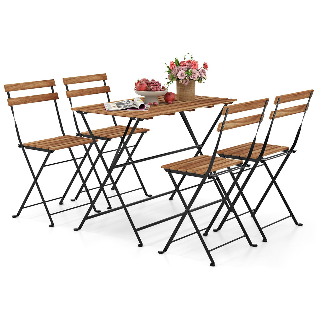 Giantex 5 Piece Outdoor Dining Table Set for 4